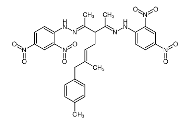 3-Acetyl-6-methyl-7-p-tolyl-hept-5-en-2-on-bis-2.4-dinitro-phenylhydrazon CAS:96372-42-8 manufacturer & supplier