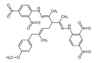 3-Acetyl-6-methyl-7-(4-methoxy-phenyl)-hept-5-en-2-on-bis-2,4-dinitrophenylhydrazon CAS:96372-43-9 manufacturer & supplier