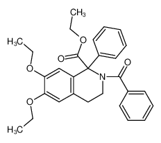 2-benzoyl-6,7-diethoxy-1-phenyl-1,2,3,4-tetrahydro-isoquinoline-1-carboxylic acid ethyl ester CAS:96372-59-7 manufacturer & supplier