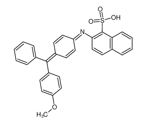 2-{4-[(4-Methoxy-phenyl)-phenyl-methylene]-cyclohexa-2,5-dienylideneamino}-naphthalene-1-sulfonic acid CAS:96375-24-5 manufacturer & supplier