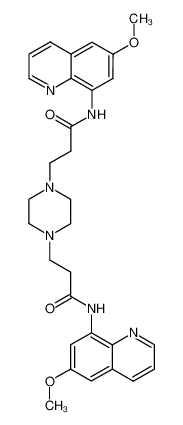 N,N'-bis-(6-methoxy-quinolin-8-yl)-3,3'-piperazine-1,4-diyl-bis-propionamide CAS:96378-07-3 manufacturer & supplier