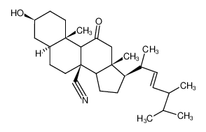 3β-Hydroxy-8β-cyano-22-ergosten-11-on CAS:96378-42-6 manufacturer & supplier