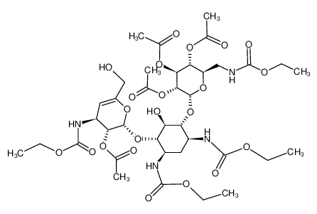 2',3',4',,2'-Tetra-O-acetyl-4'-desoxy-4'-eno-tetra-N-(ethoxycarbonyl)kanamycin A CAS:96386-19-5 manufacturer & supplier