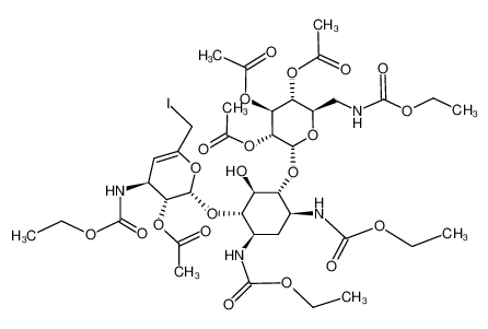 2',3',4',2'-Tetra-O-acetyl-4',6'-didesoxy-4'-eno-tetra-N-(ethoxycarbonyl)-6'-iodkanamycin A CAS:96386-20-8 manufacturer & supplier