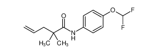 4-Pentenamide, N-[4-(difluoromethoxy)phenyl]-2,2-dimethyl- CAS:96388-08-8 manufacturer & supplier