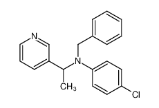 N-(Phenylmethyl)-N-(4-chlorophenyl)-[1-(3-pyridyl)ethyl]amine CAS:96400-00-9 manufacturer & supplier