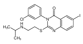 3-(3-chlorophenyl)-6-iodo-2-((2-(isopropylamino)ethyl)thio)quinazolin-4(3H)-one CAS:96401-44-4 manufacturer & supplier