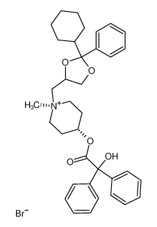 1-(2-Cyclohexyl-2-phenyl-[1,3]dioxolan-4-ylmethyl)-4-(2-hydroxy-2,2-diphenyl-acetoxy)-1-methyl-piperidinium; bromide CAS:96407-45-3 manufacturer & supplier