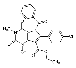 5-Benzoyl-6-(4-chloro-phenyl)-1,3-dimethyl-2,4-dioxo-2,3,4,5-tetrahydro-1H-pyrrolo[3,2-d]pyrimidine-7-carboxylic acid ethyl ester CAS:96429-56-0 manufacturer & supplier