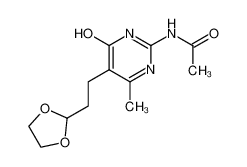 2-acetylamino-5-(2-[1,3]dioxolan-2-yl-ethyl)-6-methyl-3H-pyrimidin-4-one CAS:96434-04-7 manufacturer & supplier