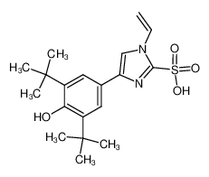 4-(3,5-di-tert-butyl-4-hydroxyphenyl)-1-vinylimidazole-2-sulfonic acid CAS:96439-71-3 manufacturer & supplier