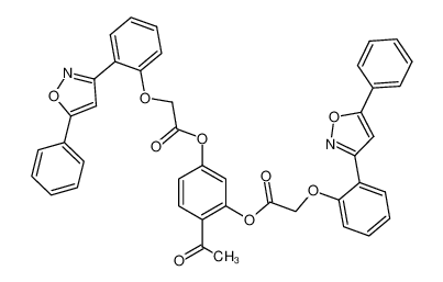 2,4-di-(5-phenyl-3-(2-phenoxyacetyloxy)isoxazole) acetophenone CAS:96440-27-6 manufacturer & supplier