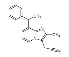 [2-Methyl-8-(1-phenyl-ethyl)-imidazo[1,2-a]pyridin-3-yl]-acetonitrile CAS:96444-48-3 manufacturer & supplier