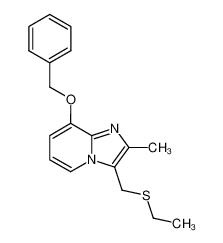 3-((ethylthio)methyl)-2-methyl-8-(phenylmethoxy)imidazo(1,2-a)pyridine CAS:96444-51-8 manufacturer & supplier