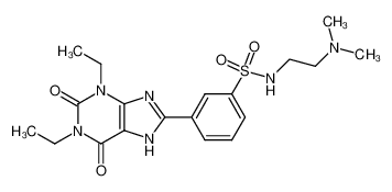 3-(1,3-diethyl-2,3,6,7-tetrahydro-2,6-dioxo-1H-purin-8-yl)-N-[2-(dimethylamino)ethyl]benzenesulfonamide CAS:96445-31-7 manufacturer & supplier