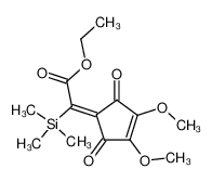 (3,4-Dimethoxy-2,5-dioxo-3-cyclopenten-1-ylene)(trimethylsilyl)acetic acid ethyl ester CAS:96445-56-6 manufacturer & supplier