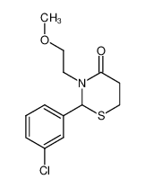 2-(3-chloro-phenyl)-3-(2-methoxy-ethyl)-[1,3]thiazinan-4-one CAS:96448-40-7 manufacturer & supplier