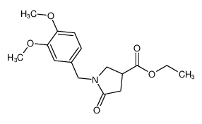 ethyl 1-(3,4-dimethoxybenzyl)-5-oxopyrrolidine-3-carboxylate CAS:96449-63-7 manufacturer & supplier