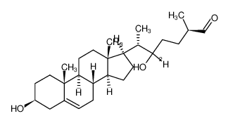 (2R,6S)-5-hydroxy-6-((3S,8S,9S,10R,13S,14S,17R)-3-hydroxy-10,13-dimethyl-2,3,4,7,8,9,10,11,12,13,14,15,16,17-tetradecahydro-1H-cyclopenta[a]phenanthren-17-yl)-2-methylheptanal-5-d CAS:96456-01-8 manufacturer & supplier