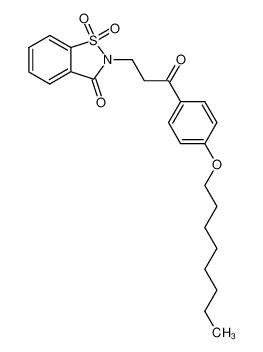 2-[3-(4-octyloxy-phenyl)-3-oxo-propyl]-1,1-dioxo-1,2-dihydro-1λ6-benzo[d]isothiazol-3-one CAS:96456-77-8 manufacturer & supplier