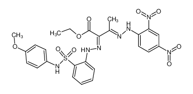 2-(2-(4-Methoxy-phenylsulfamoyl)-benzolazo)-acetessigsaeure-ethylester-(2,4-dinitro-phenylhydrazon) CAS:96466-59-0 manufacturer & supplier