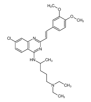 7-Chloro-2-(3',4'-dimethoxystyryl)-4-(δ-diethylamino-α-methylbutylamino)quinazoline CAS:96474-80-5 manufacturer & supplier