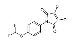 1H-Pyrrole-2,5-dione, 3,4-dichloro-1-[4-[(difluoromethyl)thio]phenyl]- CAS:96490-25-4 manufacturer & supplier