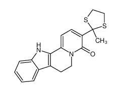 3-(2-methyl-1,3-dithiolan-2-yl)-7,12-dihydroindolo[2,3-a]quinolizin-4(6H)-one CAS:96492-85-2 manufacturer & supplier