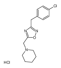 1-[3-(4-Chloro-benzyl)-[1,2,4]oxadiazol-5-ylmethyl]-piperidine; hydrochloride CAS:965-43-5 manufacturer & supplier