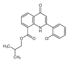 isobutyl 2-(2-chlorophenyl)-4-oxo-1,4-dihydroquinoline-8-carboxylate CAS:96509-23-8 manufacturer & supplier