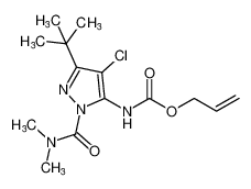 allyl (3-(tert-butyl)-4-chloro-1-(dimethylcarbamoyl)-1H-pyrazol-5-yl)carbamate CAS:96512-21-9 manufacturer & supplier