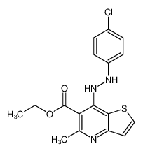 ethyl 7-(2-(4-chlorophenyl)hydrazineyl)-5-methylthieno[3,2-b]pyridine-6-carboxylate CAS:96516-24-4 manufacturer & supplier