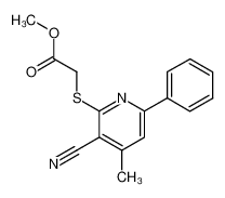 (3-Cyano-4-methyl-6-phenyl-pyridin-2-ylsulfanyl)-acetic acid methyl ester CAS:96517-63-4 manufacturer & supplier