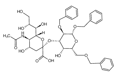 benzyl O-(5-acetamido-3,5-dideoxy-D-glycero-α-D-galacto-2-nonulopyranosylonic acid)-(2-3)-2,6-di-O-benzyl-β-D-galactopyranoside CAS:96520-19-3 manufacturer & supplier