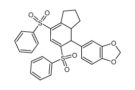 5-(5,7-Bis-benzenesulfonyl-2,3,3a,4-tetrahydro-1H-inden-4-yl)-benzo[1,3]dioxole CAS:96540-16-8 manufacturer & supplier