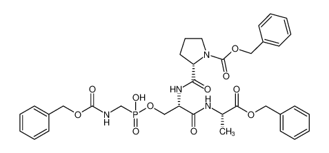 benzyl (2S)-2-(((2S)-1-(((S)-1-(benzyloxy)-1-oxopropan-2-yl)amino)-3-((((((benzyloxy)carbonyl)amino)methyl)(hydroxy)phosphoryl)oxy)-1-oxopropan-2-yl)carbamoyl)pyrrolidine-1-carboxylate CAS:96541-28-5 manufacturer & supplier