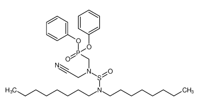 diphenyl (((cyanomethyl)((dioctylamino)sulfinyl)amino)methyl)phosphonate CAS:96552-12-4 manufacturer & supplier