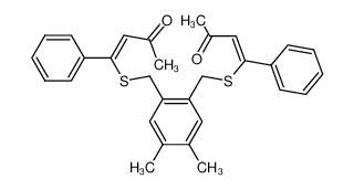 (E)-4-[4,5-Dimethyl-2-((E)-3-oxo-1-phenyl-but-1-enylsulfanylmethyl)-benzylsulfanyl]-4-phenyl-but-3-en-2-one CAS:96563-45-0 manufacturer & supplier