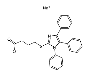 4-(1.4.5-Triphenylimidazol-2-yl mercapto)-butyric acid sodium salt CAS:96563-94-9 manufacturer & supplier