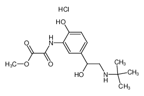 methyl N-(5-(2-tert.-butylamino-1-hydroxy-ethyl)-2-hydroxyphenyl)-oxamate, hydrochloride CAS:96564-43-1 manufacturer & supplier