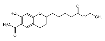 5-(6-Acetyl-7-hydroxy-chroman-2-yl)-pentanoic acid ethyl ester CAS:96565-69-4 manufacturer & supplier