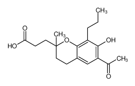 3-(6-acetyl-7-hydroxy-2-methyl-8-propylchroman-2-yl)propanoic acid CAS:96565-84-3 manufacturer & supplier