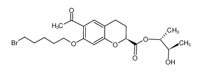 (2S-(2β(1R*,2R*)))-6-acetyl-7-((5-bromopentyl)oxy)-3,4-dihydro-2H-1-benzopyran-2-carboxylic acid 2-hydroxy-1-methylpropyl ester CAS:96566-41-5 manufacturer & supplier