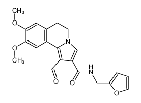 1-Formyl-N-(2-furylmethyl)-5,6-dihydro-8,9-dimethoxypyrrolo(2,1-a)isochinolin-2-carboxamid CAS:96567-09-8 manufacturer & supplier