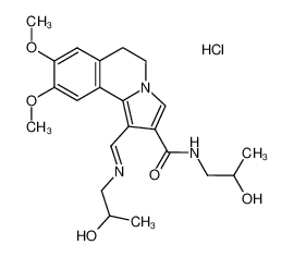 5,6-Dihydro-N-(2-hydroxypropyl)-1-((2-hydroxypropylimino)methyl)-8,9-dimethoxypyrrolo(2,1-a)isochinolin-2-carboxamid-hydrochlorid CAS:96567-13-4 manufacturer & supplier