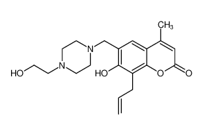 8-allyl-7-hydroxy-6-((4-(2-hydroxyethyl)piperazin-1-yl)methyl)-4-methyl-2H-chromen-2-one CAS:96567-84-9 manufacturer & supplier