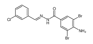 1-(4-amino-3,5-dibromobenzoyl)-2-(3-chlorobenzal)-hidrazine CAS:96569-57-2 manufacturer & supplier