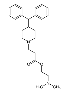 3-(4-Benzhydryl-piperidin-1-yl)-propionic acid 2-dimethylamino-ethyl ester CAS:96579-53-2 manufacturer & supplier