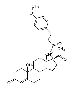 3-(4-Methoxy-phenyl)-propionic acid (10R,13S,17R)-17-acetyl-10,13-dimethyl-3-oxo-2,3,6,7,8,9,10,11,12,13,14,15,16,17-tetradecahydro-1H-cyclopenta[a]phenanthren-17-yl ester CAS:96581-53-2 manufacturer & supplier