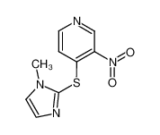 4-(1-Methyl-1H-imidazol-2-ylsulfanyl)-3-nitro-pyridine CAS:96592-25-5 manufacturer & supplier